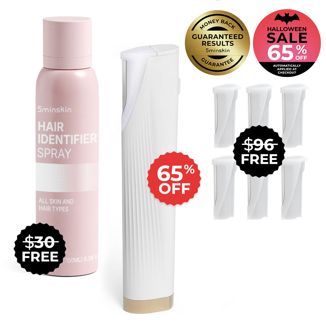 5MINSKIN ELECTRIC DERMAPLANING TOOL - 65% OFF HALLOWEEN SALE + 2 FREE GIFTS (WORTH $126)