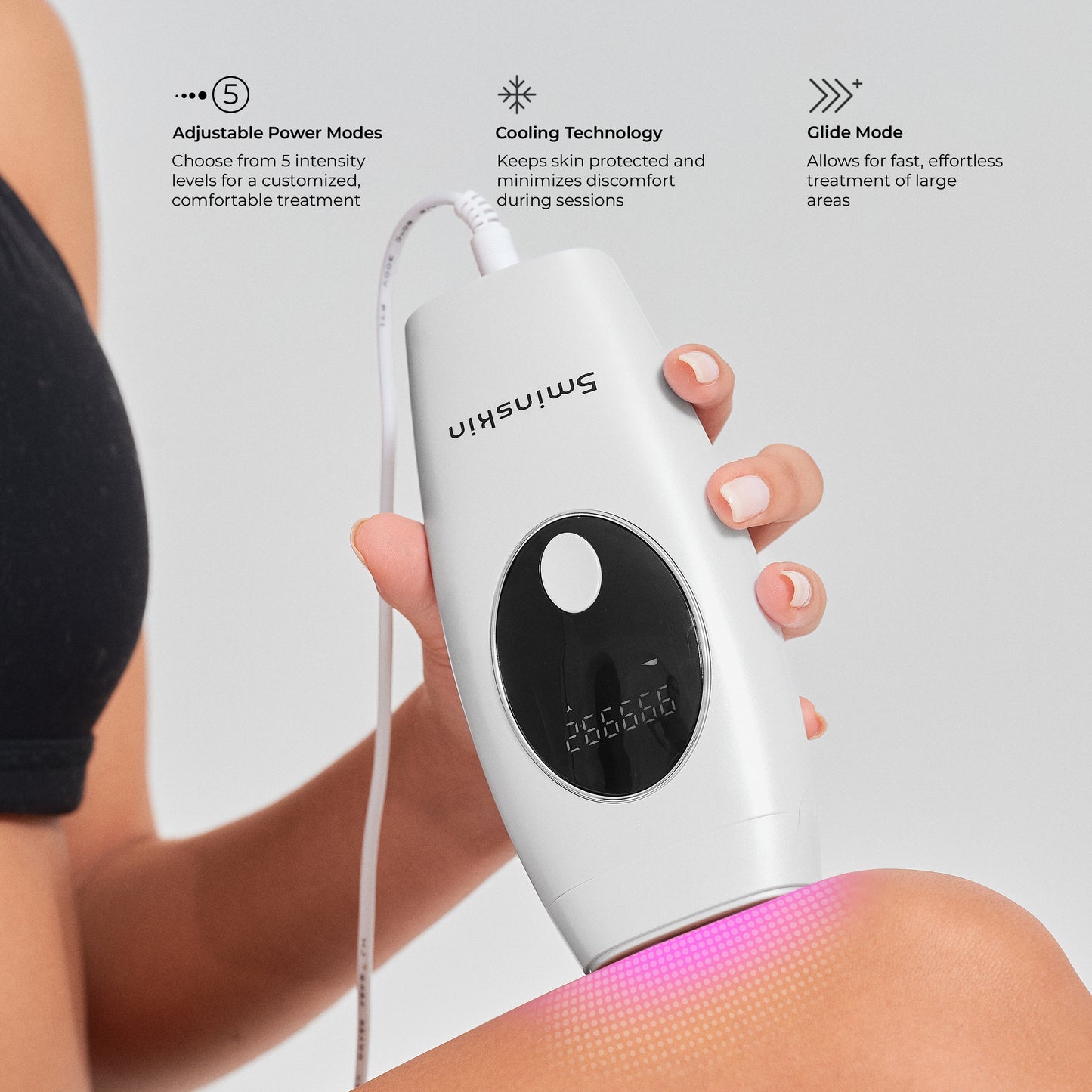 5MINSKIN AT-HOME LASER HAIR REMOVAL HANDSET - 50% OFF END OF SEASON SALE
