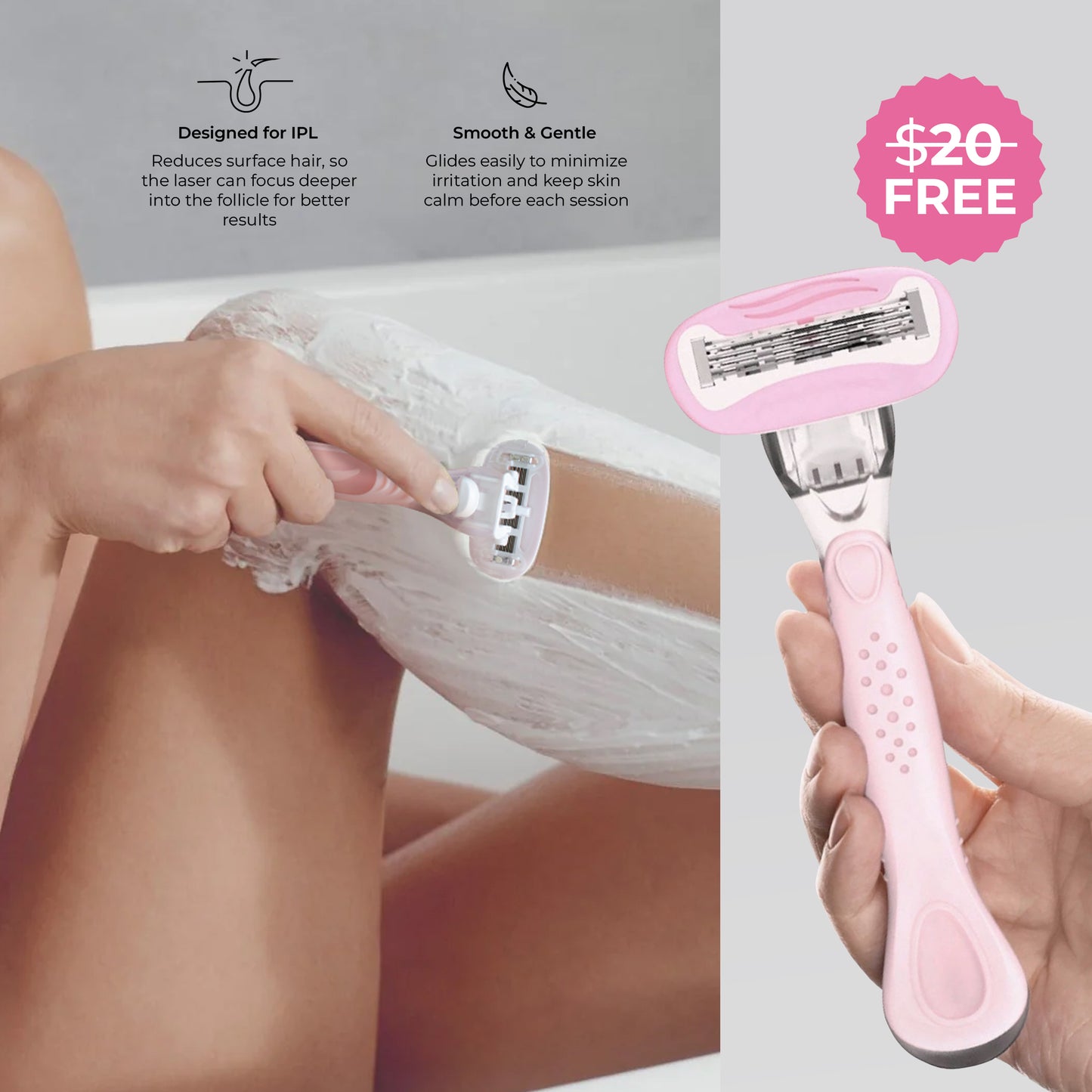 5MINSKIN AT-HOME LASER HAIR REMOVAL HANDSET - 50% OFF END OF SEASON SALE