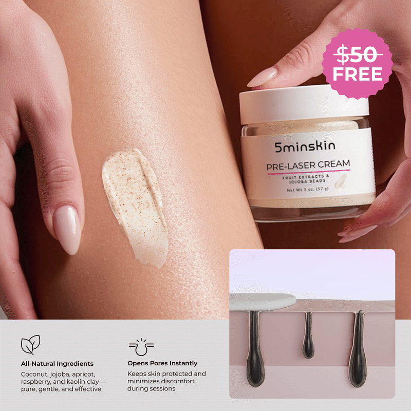 5MINSKIN AT-HOME LASER HAIR REMOVAL HANDSET - 50% OFF END OF SEASON SALE