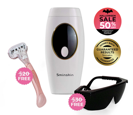 5MINSKIN AT-HOME LASER HAIR REMOVAL HANDSET - 50% OFF HALLOWEEN SALE
