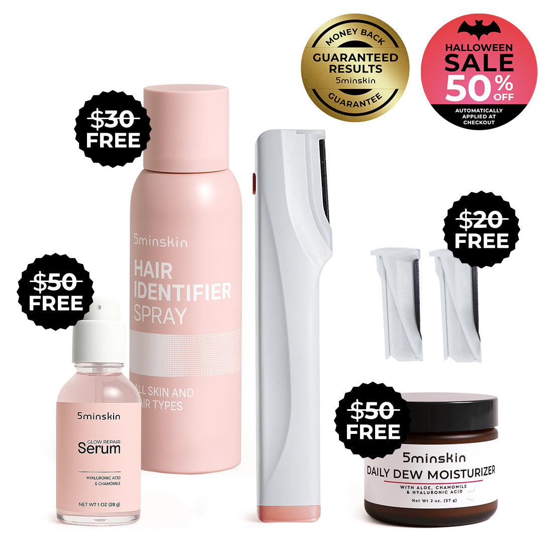 5MINSKIN ELECTRIC DERMAPLANING TOOL - 50% OFF HALLOWEEN SALE + 4 FREE GIFTS (WORTH $150)