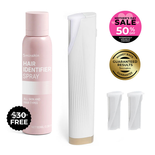 5MINSKIN ELECTRIC DERMAPLANING TOOL + FREE HAIR IDENTIFIER SPRAY - 50% OFF  MOTHER'S DAY SALE
