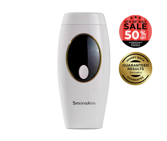 5MINSKIN AT-HOME LASER HAIR REMOVAL HANDSET - 50% OFF 4TH OF JULY SALE